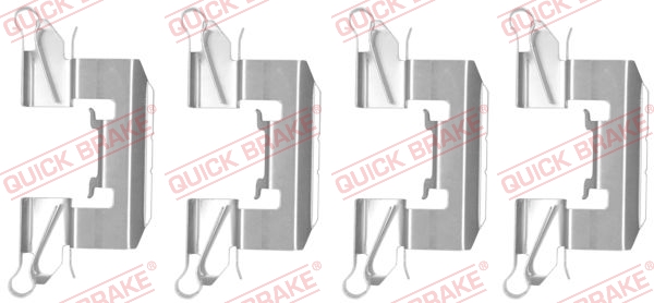 Комплектующие, колодки дискового тормоза   109-1772   QUICK BRAKE