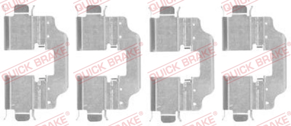 Комплект приладдя, накладка дискового гальма   109-1773   QUICK BRAKE