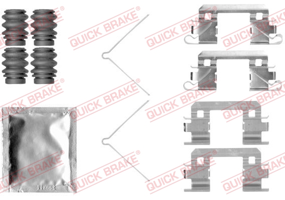 Комплектующие, колодки дискового тормоза   109-1811   QUICK BRAKE