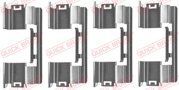 Комплектующие, колодки дискового тормоза   109-1813   QUICK BRAKE