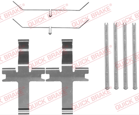 Комплект приладдя, накладка дискового гальма   109-1819   QUICK BRAKE