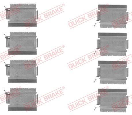 Комплектующие, колодки дискового тормоза   109-1820   QUICK BRAKE
