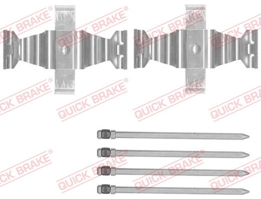 Комплектующие, колодки дискового тормоза   109-1829   QUICK BRAKE
