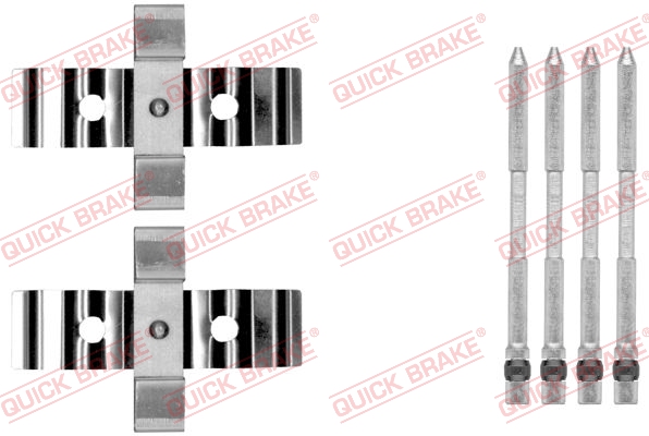 Комплектующие, колодки дискового тормоза   109-1848   QUICK BRAKE