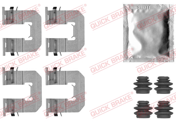 Комплектующие, колодки дискового тормоза   109-1856   QUICK BRAKE