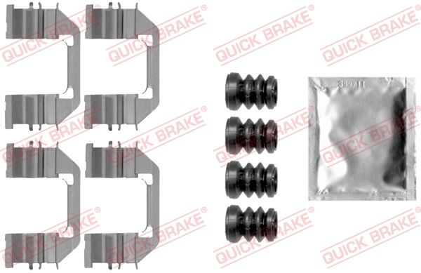 Комплект приладдя, накладка дискового гальма   109-1888   QUICK BRAKE