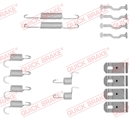 Комплект приладдя, колодка стоянкового гальма   105-0876   QUICK BRAKE