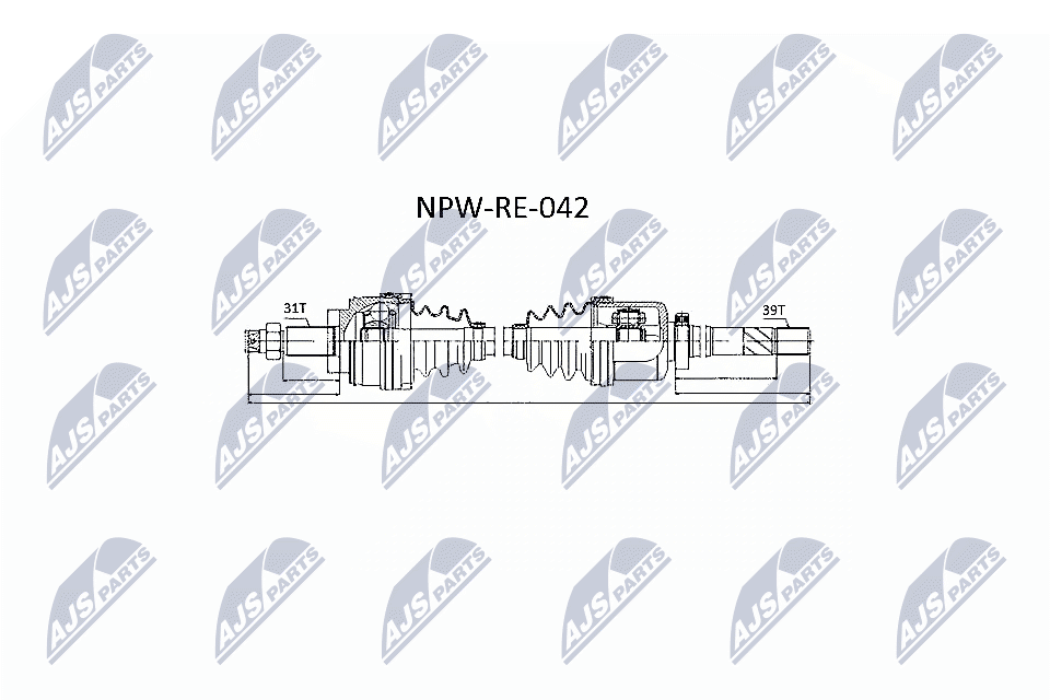 Приводний вал   NPW-RE-042   NTY