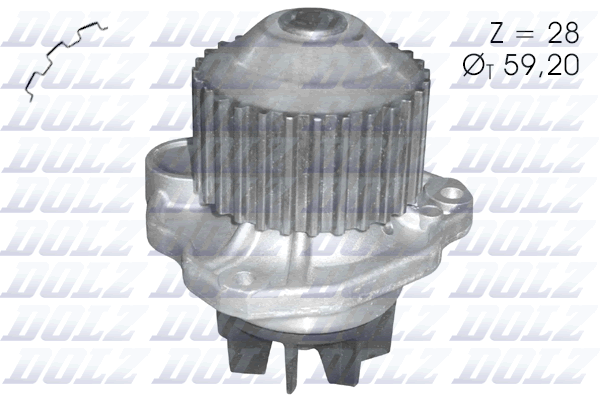 Насос охолоджувальної рідини, охолодження двигуна   C123   DOLZ