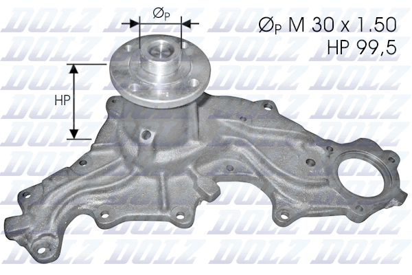 Водяной насос, охлаждение двигателя   F120   DOLZ