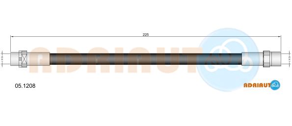 Тормозной шланг   05.1208   ADRIAUTO