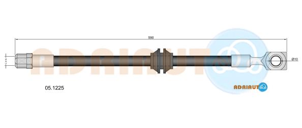 Гальмівний шланг   05.1225   ADRIAUTO
