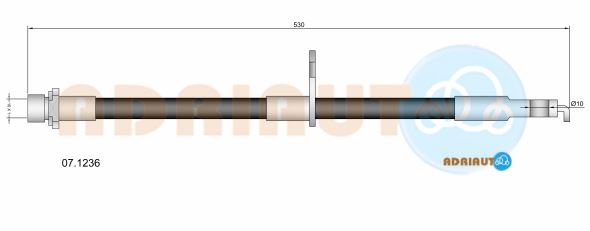 Тормозной шланг   07.1236   ADRIAUTO