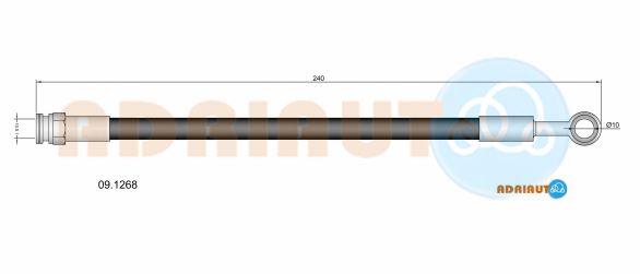 Тормозной шланг   09.1268   ADRIAUTO