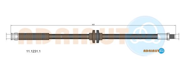 Гальмівний шланг   11.1231.1   ADRIAUTO
