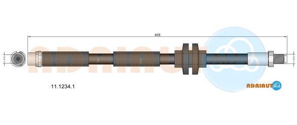 Гальмівний шланг   11.1234.1   ADRIAUTO