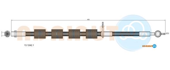 Тормозной шланг   13.1242.1   ADRIAUTO