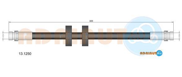 Тормозной шланг   13.1250   ADRIAUTO