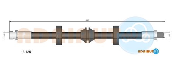Тормозной шланг   13.1251   ADRIAUTO