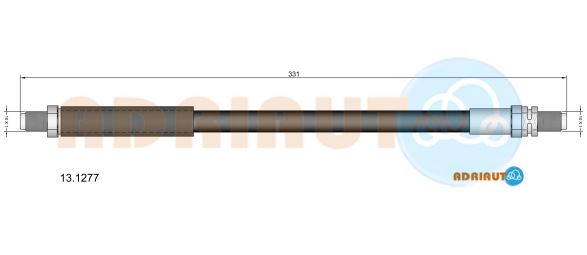 Тормозной шланг   13.1277   ADRIAUTO
