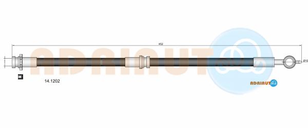 Тормозной шланг   14.1202   ADRIAUTO