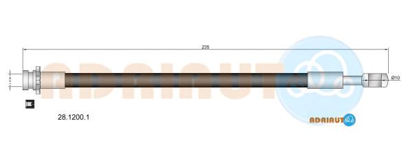 Тормозной шланг   28.1200.1   ADRIAUTO