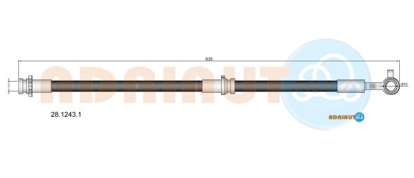 Тормозной шланг   28.1243.1   ADRIAUTO