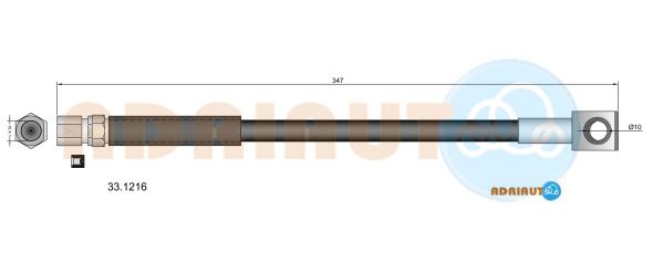 Тормозной шланг   33.1216   ADRIAUTO