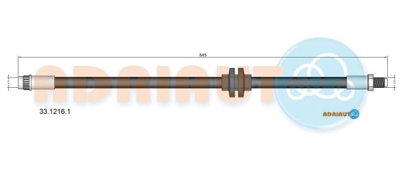 Тормозной шланг   33.1216.1   ADRIAUTO