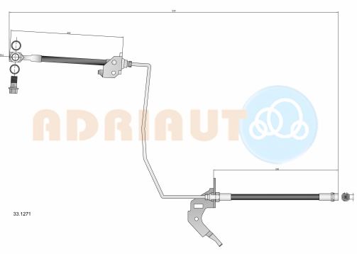 Тормозной шланг   33.1271   ADRIAUTO