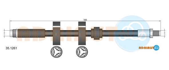 Тормозной шланг   35.1261   ADRIAUTO