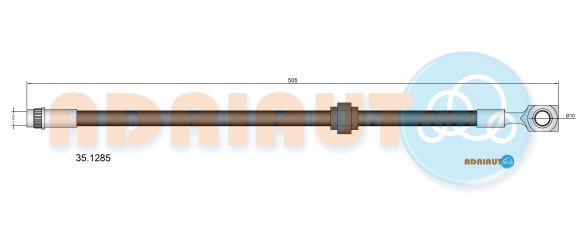 Гальмівний шланг   35.1285   ADRIAUTO