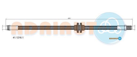 Гальмівний шланг   41.1216.1   ADRIAUTO