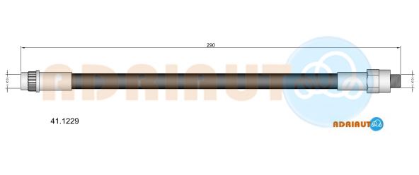 Тормозной шланг   41.1229   ADRIAUTO