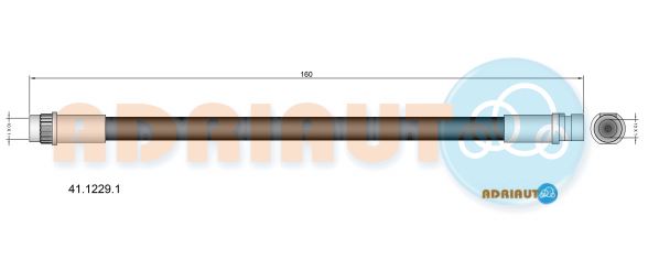 Гальмівний шланг   41.1229.1   ADRIAUTO