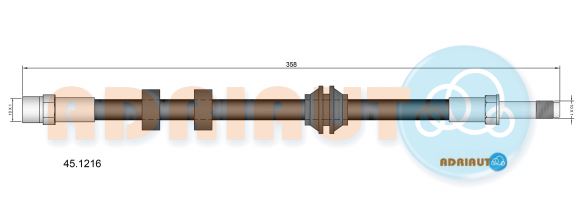 Гальмівний шланг   45.1216   ADRIAUTO