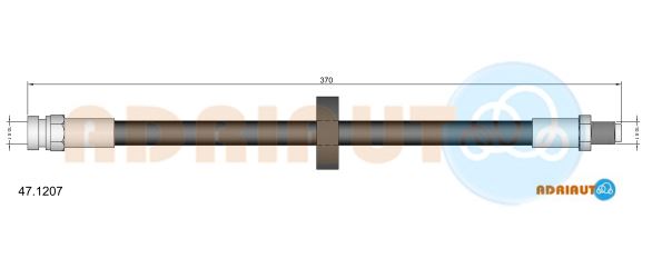 Гальмівний шланг   47.1207   ADRIAUTO