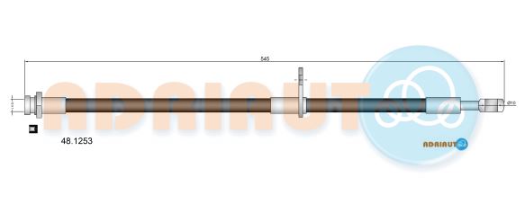 Тормозной шланг   48.1253   ADRIAUTO