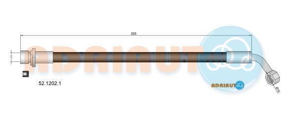 Тормозной шланг   52.1202.1   ADRIAUTO