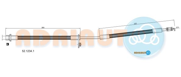 Гальмівний шланг   52.1234.1   ADRIAUTO