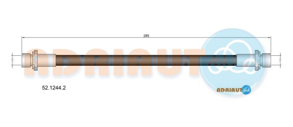 Гальмівний шланг   52.1244.2   ADRIAUTO