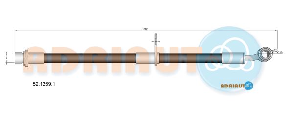 Тормозной шланг   52.1259.1   ADRIAUTO