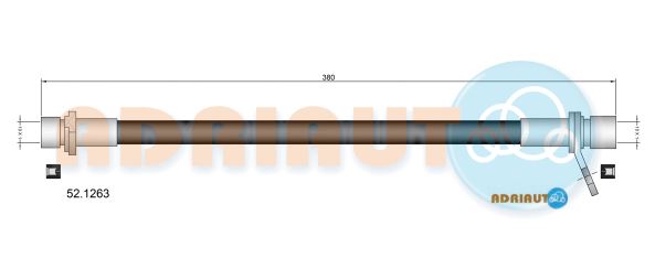 Тормозной шланг   52.1263   ADRIAUTO