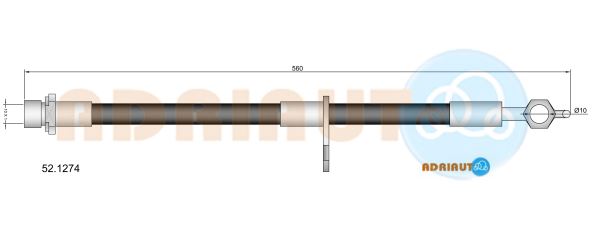 Тормозной шланг   52.1274   ADRIAUTO