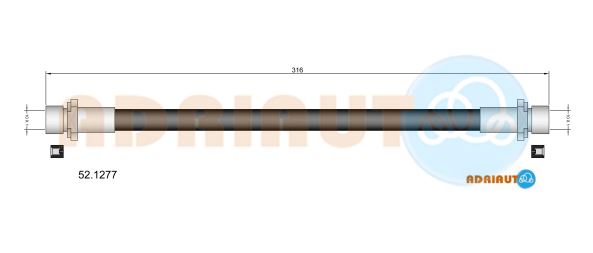 Гальмівний шланг   52.1277   ADRIAUTO