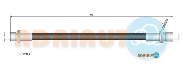 Гальмівний шланг   52.1283   ADRIAUTO