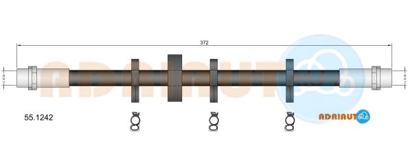 Гальмівний шланг   55.1242   ADRIAUTO