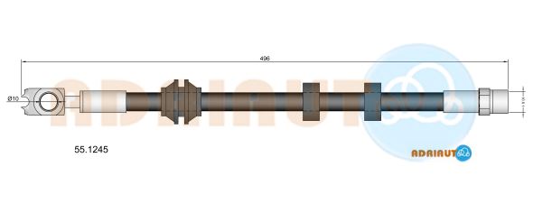 Гальмівний шланг   55.1245   ADRIAUTO