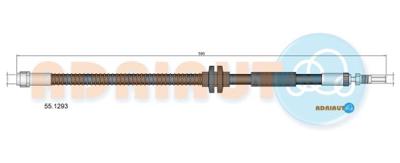 Тормозной шланг   55.1293   ADRIAUTO