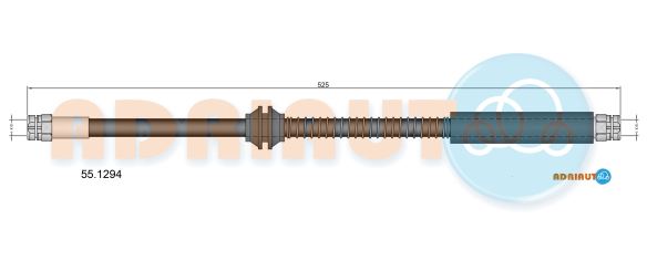 Тормозной шланг   55.1294   ADRIAUTO